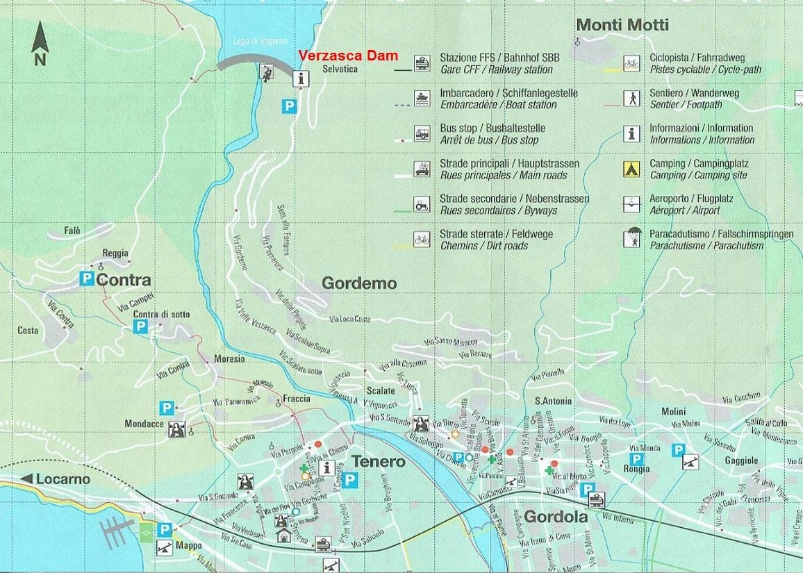 地図のキャンプはスイス
