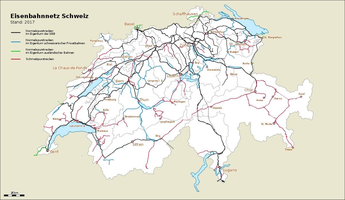 地図のスイスがポート