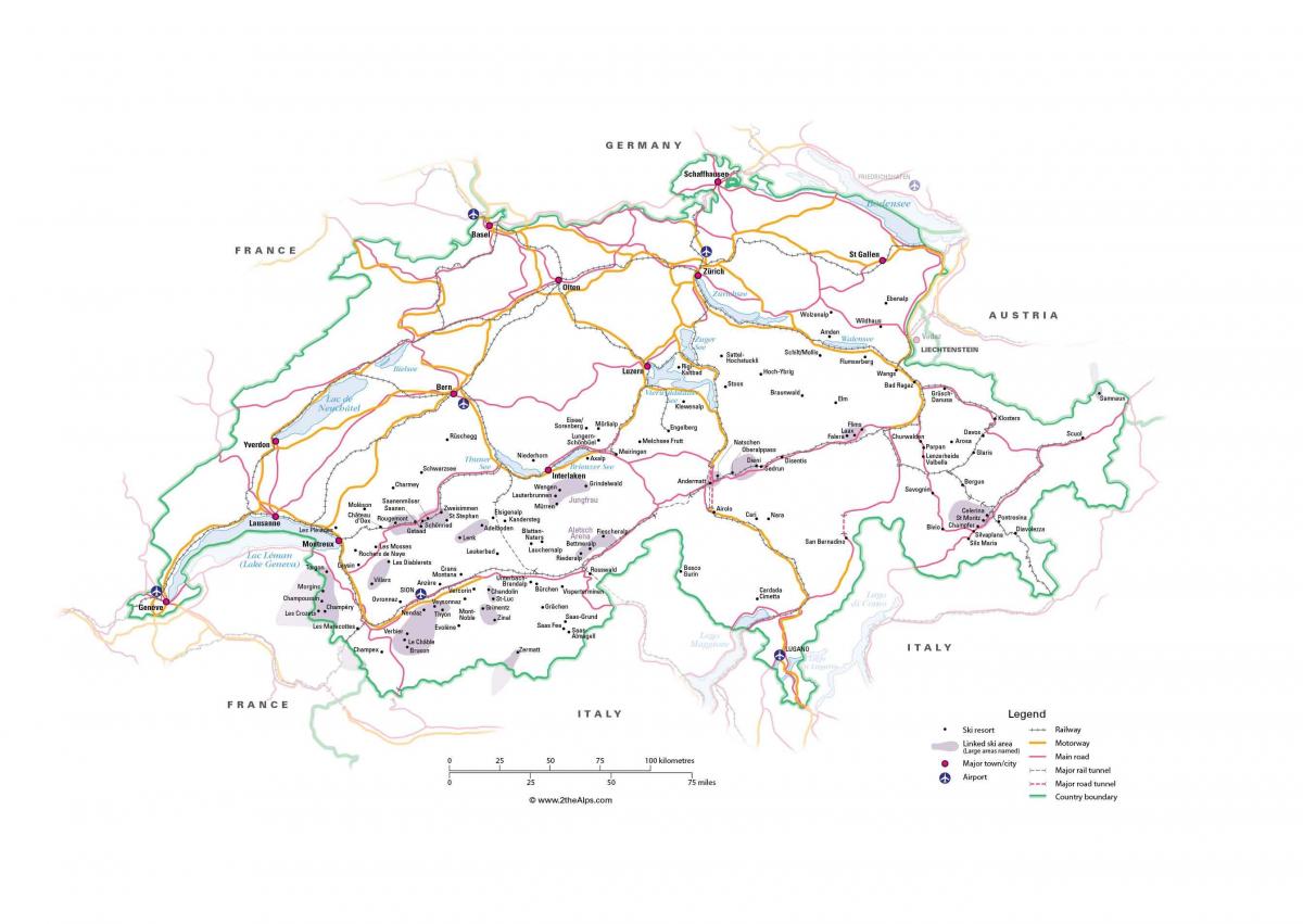 地図スイス-メトロ 