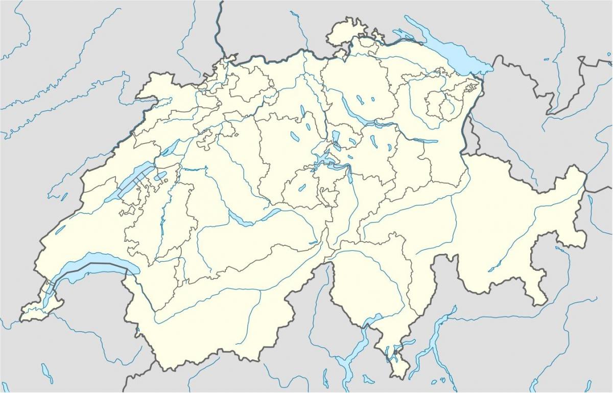 地図スイスの地図のベクトル