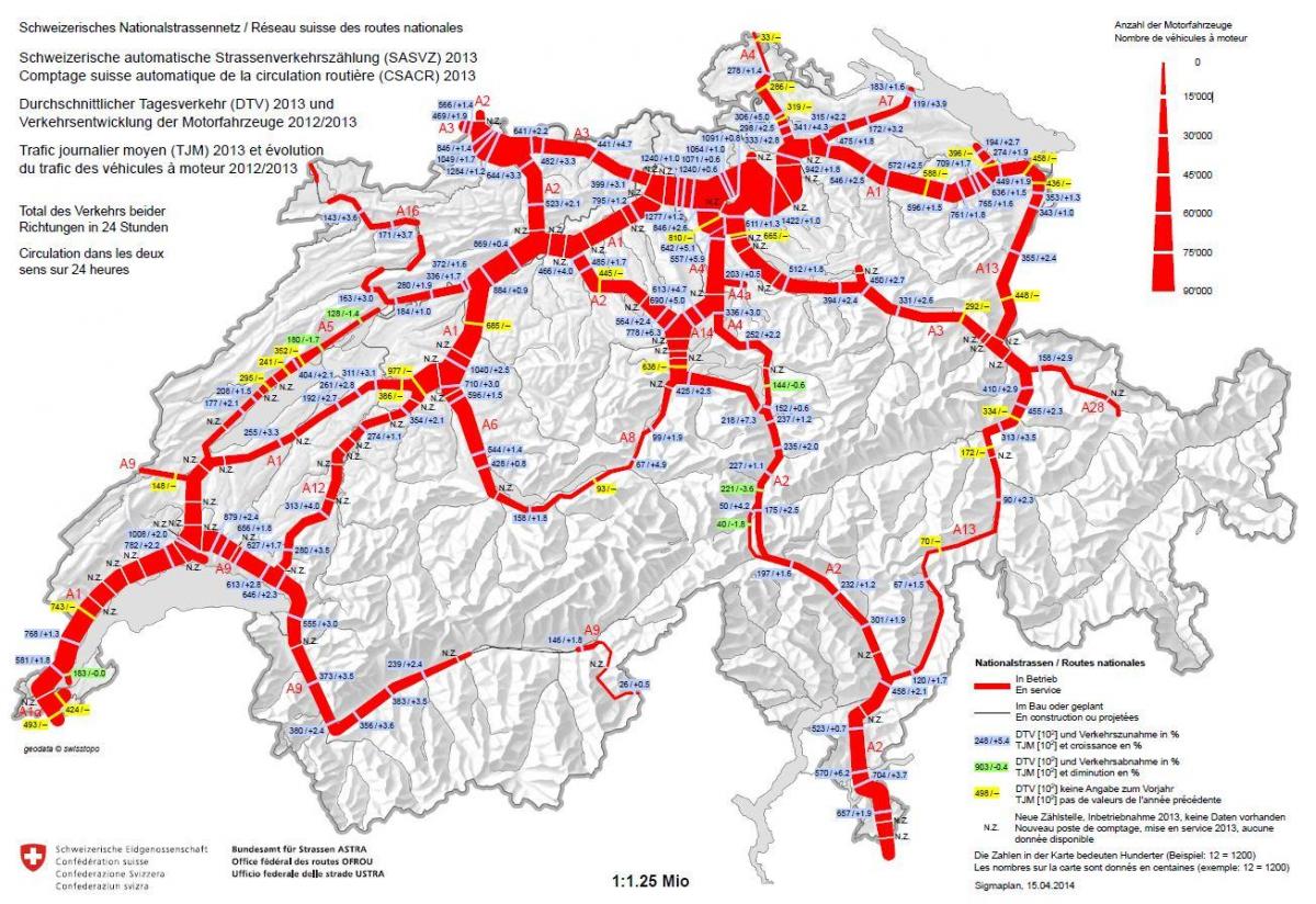 地図のスイスヴィネット