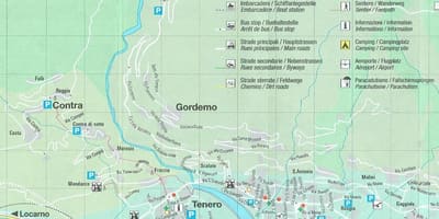 地図のキャンプはスイス