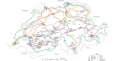 地図スイス-メトロ 