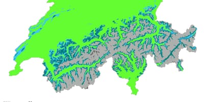 地図スイスの気候