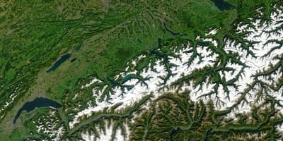 地図スイスの衛星