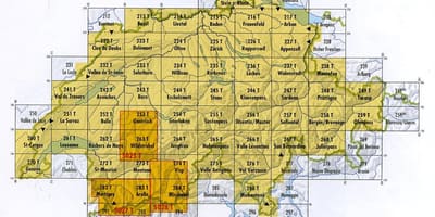 地図スイスの郵便番号