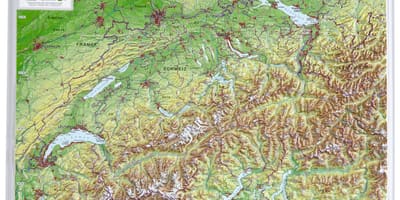 地図スイスの3d
