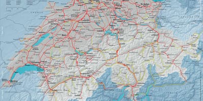 地図の当社スイスの地図