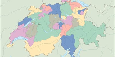 地図の政治地図のスイス