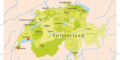 地図のレイクジェニバスイス