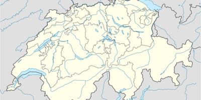 地図の簡単なスイスの地図