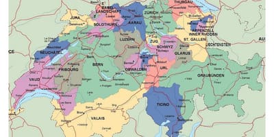 詳しい地図のスイス