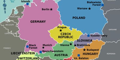 地図の黒い森のスイス 